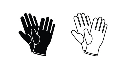 Obraz premium Black and white hands raised up in solidarity or diversity Vector