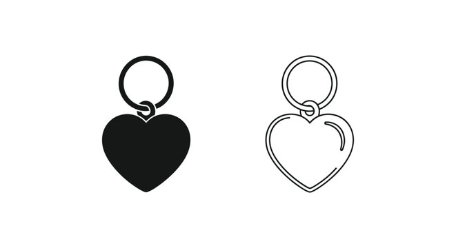 Heart shaped charms Vector