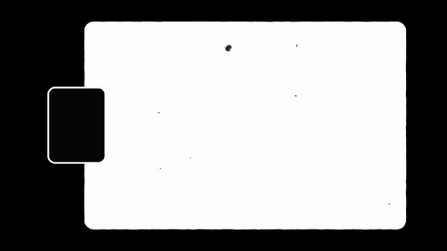 Vintage 8mm film frame overlay with grain dust and scratches on black background, perfect for giving modern footage a vintage, nostalgic, or old-school documentary feel. 4k video