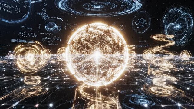 An artificial intelligence concept blazes into existence as luminous AI systems activate and evolve within a vast digital neural landscape.