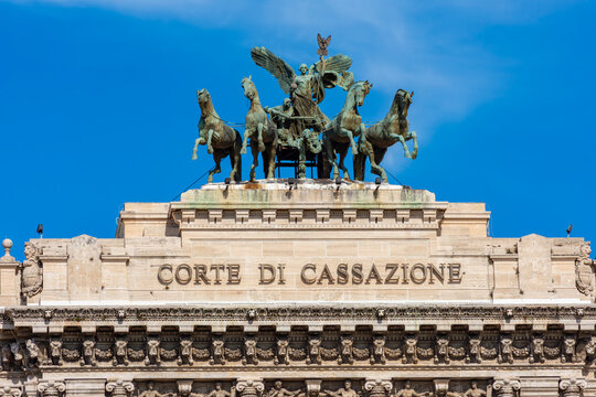 Supreme Court of Cassation (Corte Suprema di Cassazione) on Tiber embankment, Rome, Italy
