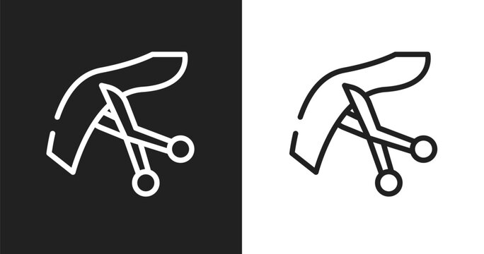 Inauguration icon. Linear black, white icon from general collection. Outline inauguration vector. Thin line symbol isolated on white and black background
