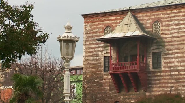 Aesthetic Stone Walls and Elegant Balcony of Ibrahim Pasha Palace