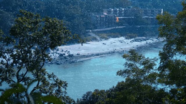 The Ganges River has long been considered a sacred river for Hindus. The city of Rishikesh, through which the river passes for the adherents of Hinduism, is the world capital of yoga