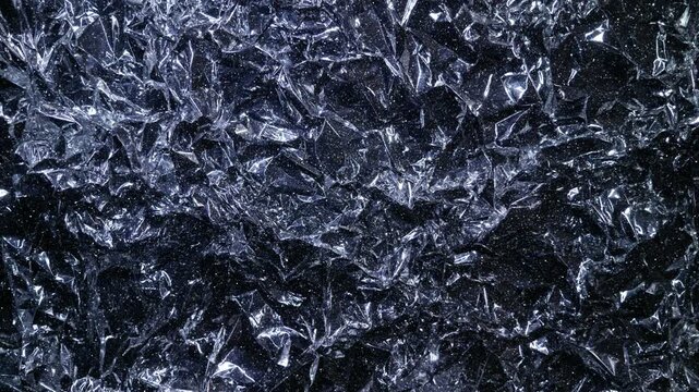 Background from foil of silver color is shimmering of bright lights. View through sparkling particles. Macro. Closeup