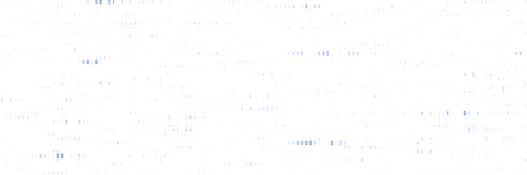 Abstract Blue Binary Code Pattern Background for Cybersecurity and Data Encryption Technology