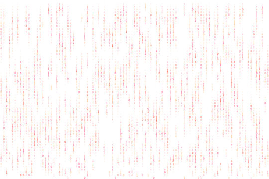 Abstract Red and Orange Binary Data Stream for Cybersecurity Threat Detection and Forensics