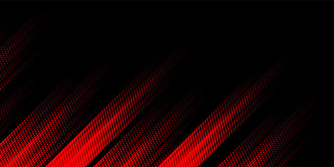Fototapeta premium Halftone dots red and blue color pattern gradient grunge texture background. Dot pop art comic sport style vector illustration. modern background