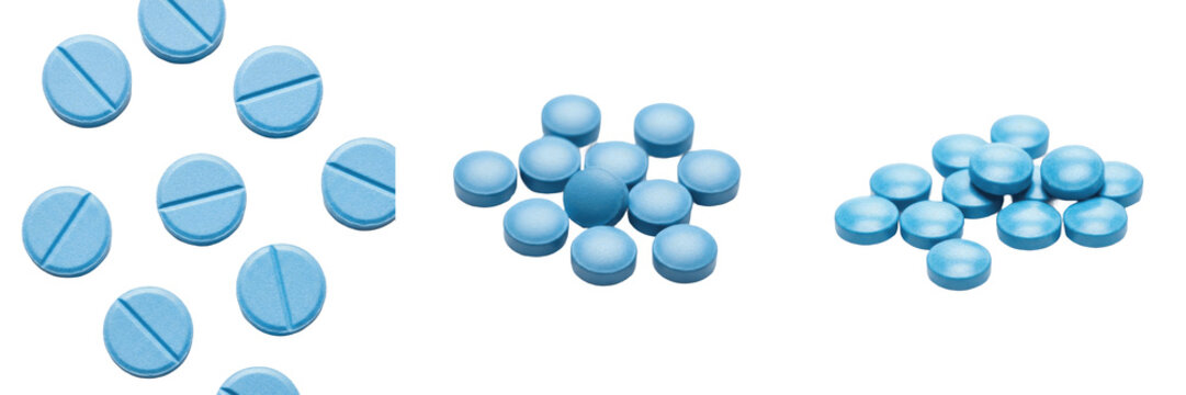 Propranolol tablets non selective beta blocker antihypertensive medication isolated on white background oral tablets pharma drug for blood pressure anxiety tremor and heart rate control