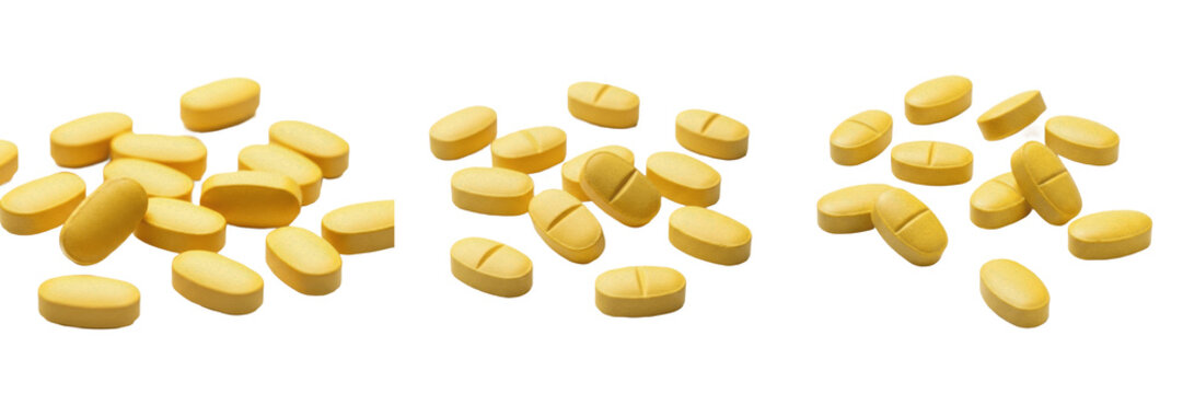 Methotrexate tablets antimetabolite immunosuppressant medication isolated on white background oral tablets pharma drug for cancer autoimmune disease and rheumatoid arthritis therapy