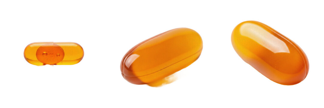 Dutasteride capsules 5 alpha reductase inhibitor medication isolated on white background oral capsules pharma drug for benign prostatic hyperplasia and hair loss therapy