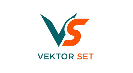 Fototapeta premium V S Vektor Set Logo Design.