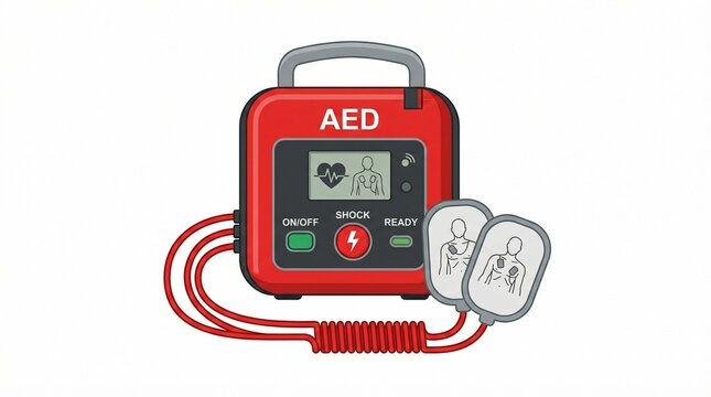 Medical AED Device Illustration
