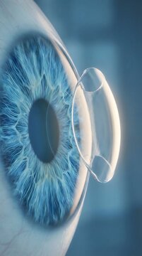 Detailed Iris and Transparent Corneal Flap Textures