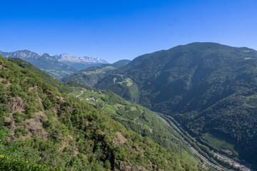 Naklejka premium Above Bolzano In Alto Adige, Dolomites, South Tirol, Italy