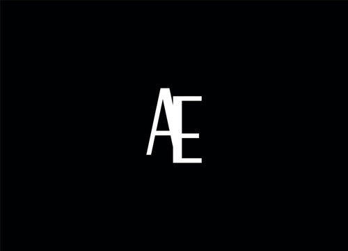 AE creative initial logo design and letter logo
