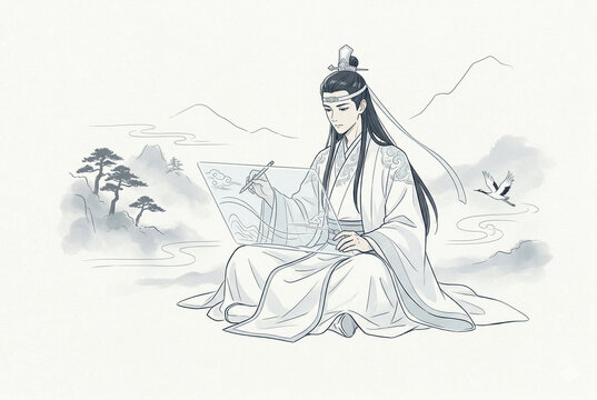 生成AIの絵師。華流武侠ファンタジー