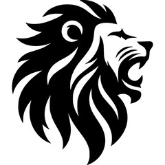 Obraz premium Lion Roar Vector