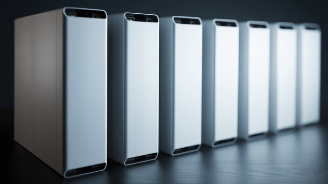 Modern Data Storage Array External Hard Drives Information Technology Backup System