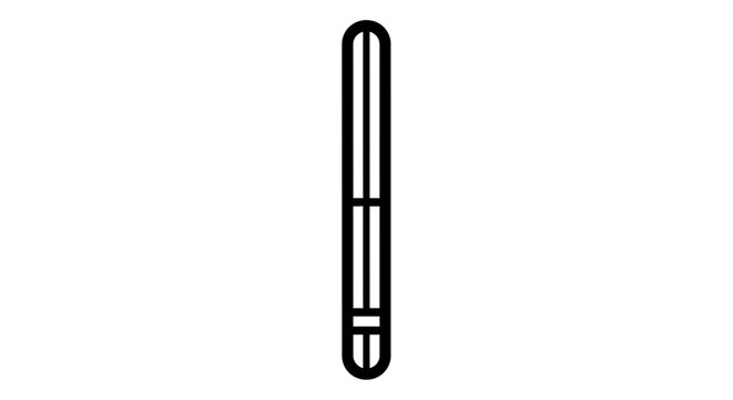 Minimalist Light Saber Icon, Sci-Fi Weapon, Futuristic Blade Graphic