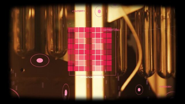 ATTENTION_WEIGHTS grid pulsing after TRAINING_LOG update, HUD drifting over tubes for training view