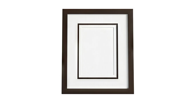Dark Brown Double Matted Picture Frame