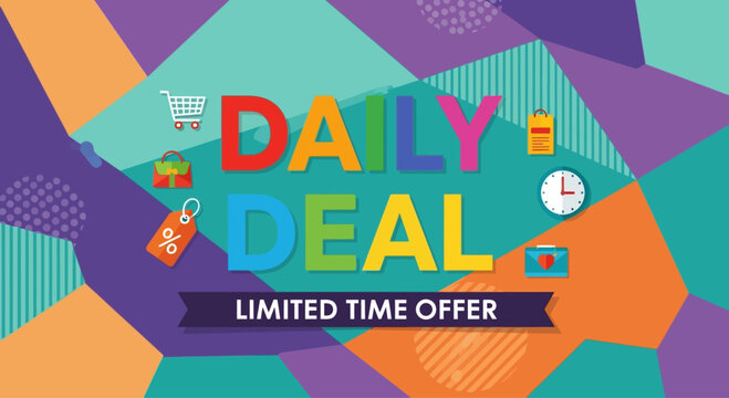 Daily Deal Limited Time Offer Sign.