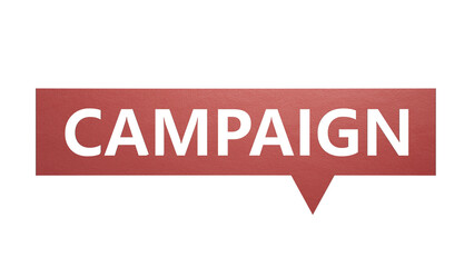 Fototapeta premium The hand puts a Speech Bubble with sign campaign. Minimalist Abstract Design With White Cut Out Paper.Supports PNG files with transparent backgrounds.