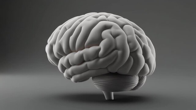 Highly Detailed 3D Rendered Model of Human Brain Anatomy
