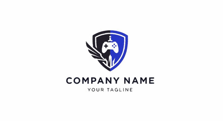 Fototapeta premium Company logo template with eagle shield.