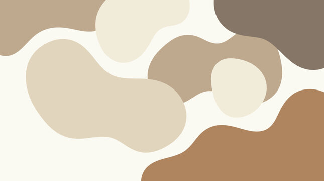 Abstract colorful organic shapes forming a soft, modern composition with pastel blobs.