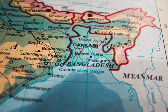 Map of Bangladesh with Major Cities