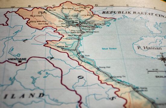 Map of Vietnam with Major Cities