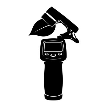 Silhouette of a Chlorophyll Fluorescence Meter for Non-Destructive Agricultural Plant Testing