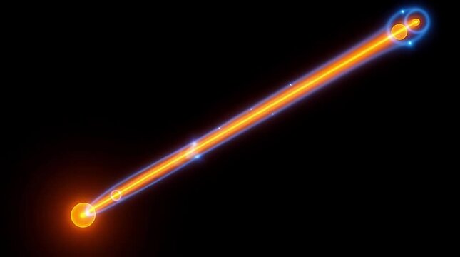 Jet, Beam and Emission from Black Hole with Astrophysical Phenomenon showing Accretion Disk and Relativistic Outflow in Space. Simulation, Visualization and Cosmic Event with Energy Release and