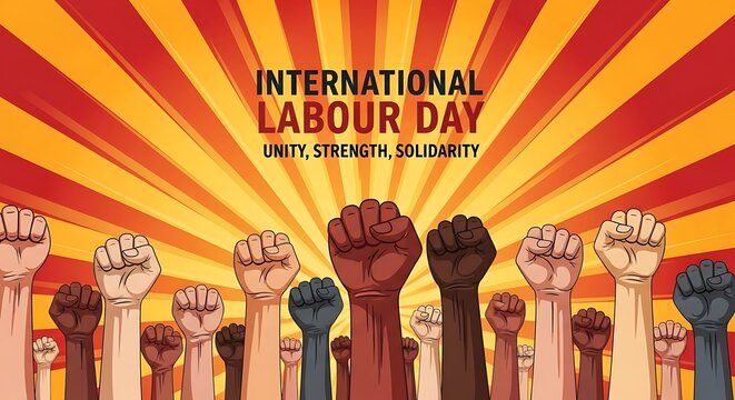 International Labour Day solidarity illustration

