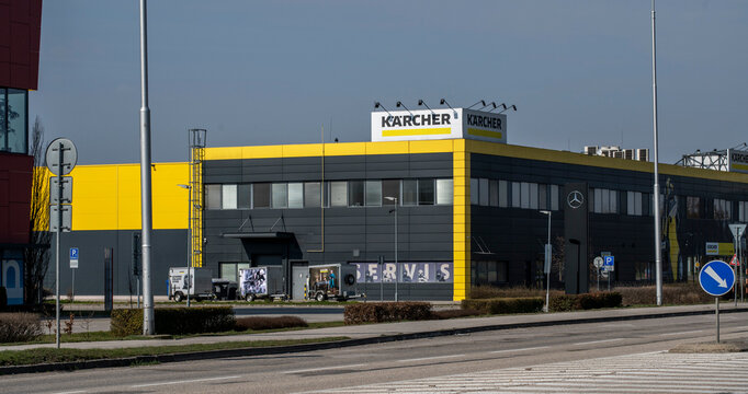 Nitra, Slovakia - March, 15, 2026 - Karcher store in Nitra. Slovakia. Karcher  is a family owned global leader in cleaning technology.