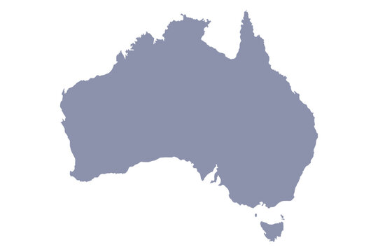 Simple and ultra detailed Australia vector map