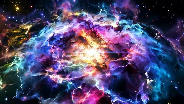 Captivating light explosion with dynamic bokeh and radiant beams, evoking energy and motion. Ideal for adding a touch of vibrancy and dynamism to your project.