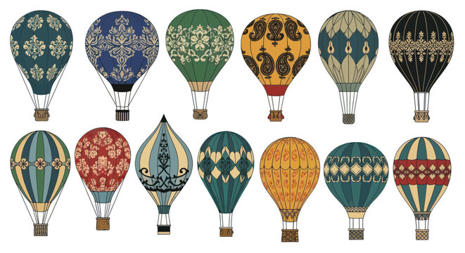 Vintage Hot Air Balloons Collection