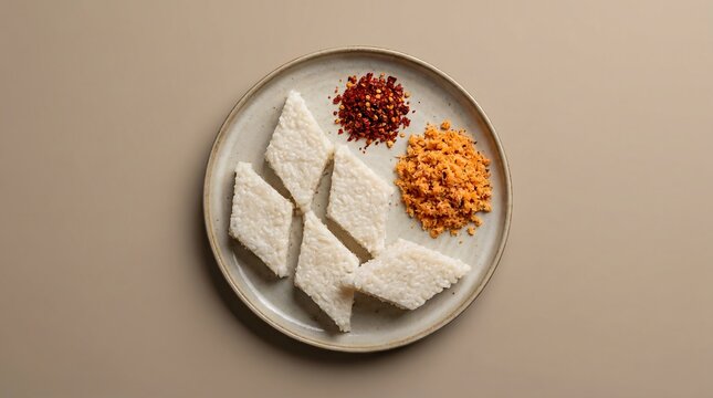 Velankanni Traditional Sri Lankan Kiribath Milk Rice with Spicy Relish