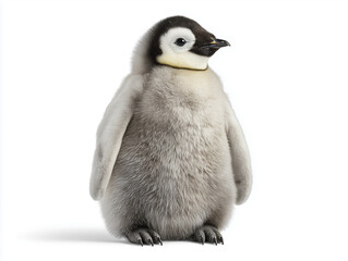Fototapeta premium A baby emperor penguin standing