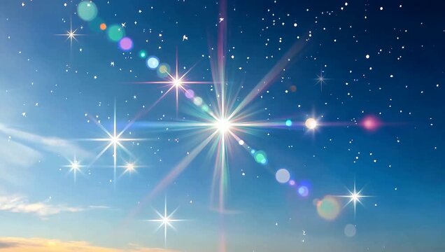 Captivating light explosion with dynamic bokeh and radiant beams, evoking energy and motion. Ideal for adding a touch of vibrancy and dynamism to your project.