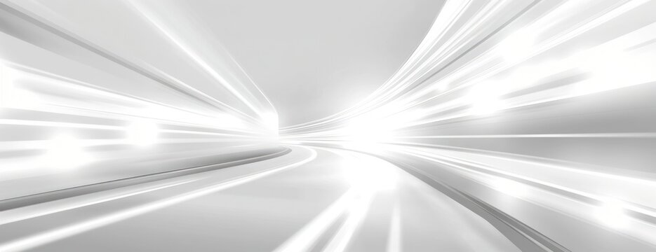 White light streaks futuristic appliance abstract.