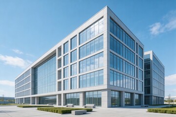 Obraz premium Modern glass office building