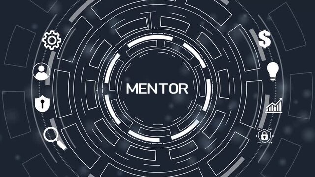 Mentoring concept. Mentoring with mentor advice, support and motivation.4k video.