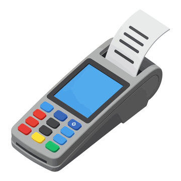 Credit Card Payment Terminal 3d Icon