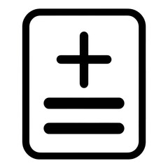 Obraz premium Minimalistic Menu Line App Icon