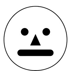 Fototapeta premium Minimalist Neutral Face Line Icon