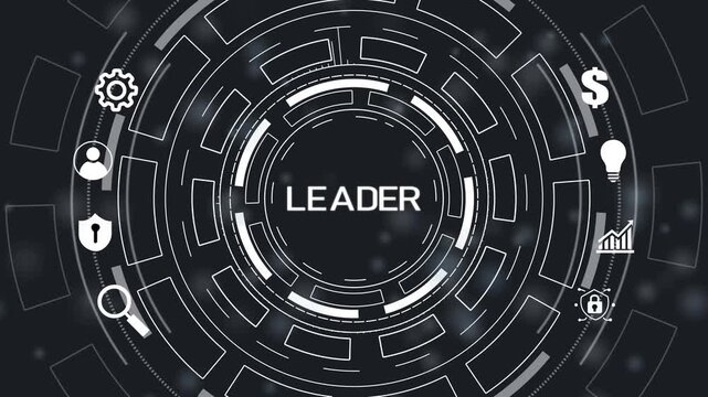 Successful team leader. Business leadership concepts. A successful team leader is a manager market leader. PPC.4k Animation.